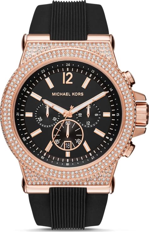 michael kors dylan chronograph watch rose gold|Michael Kors chronograph.